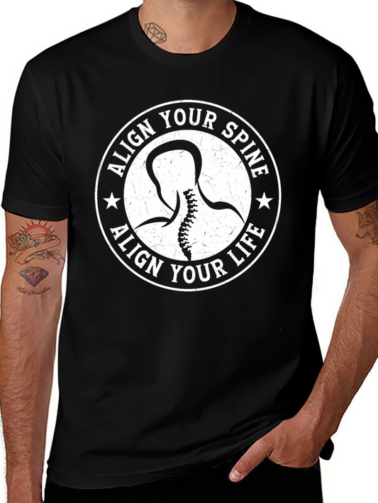 Align Your Spine Align Your Life Graphic T-Shirt
