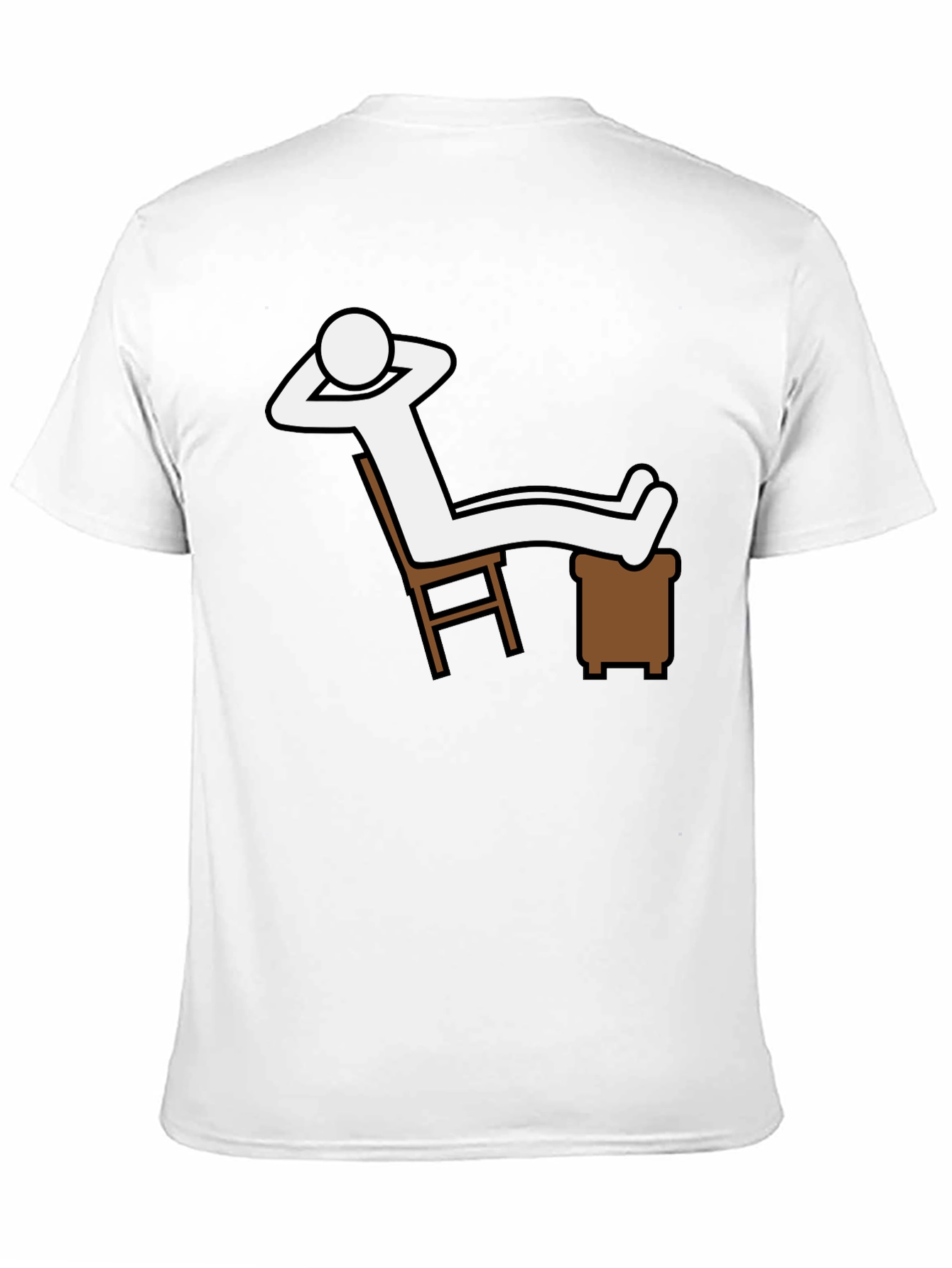 Relaxing Stick Figure Graphic T-Shirt - Comfy Casual Wear