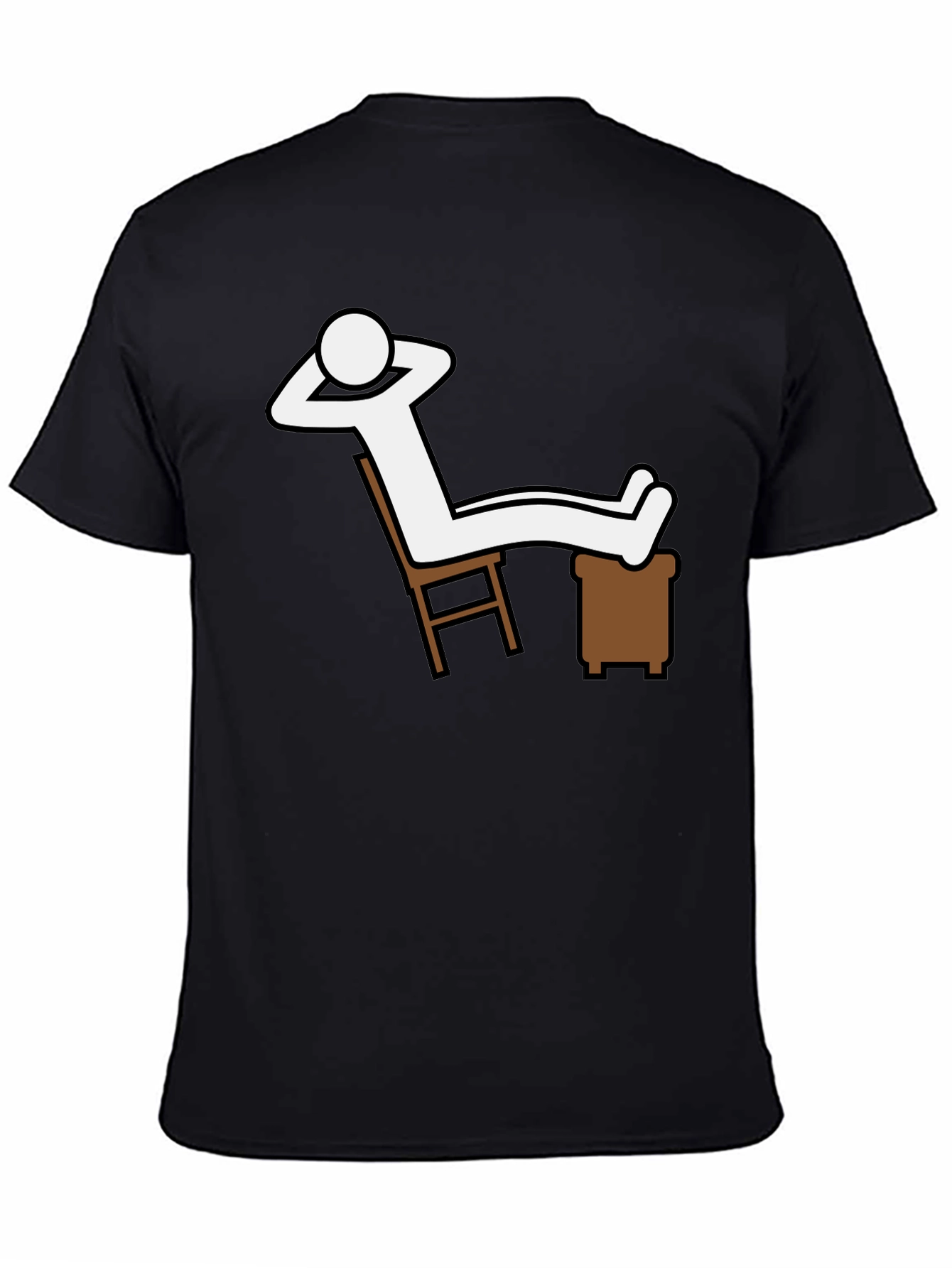 Relaxing Stick Figure Graphic T-Shirt - Comfy Casual Wear