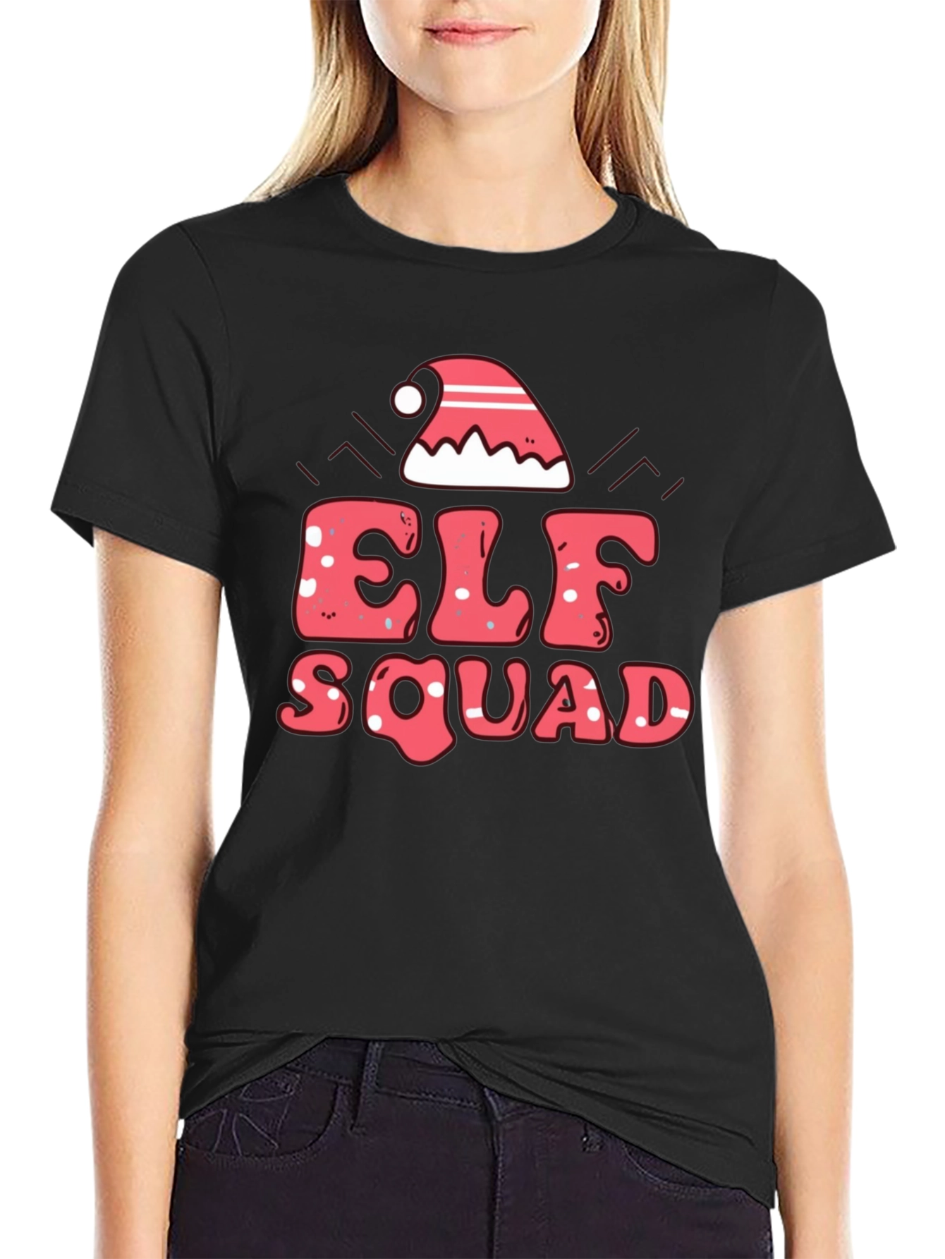 Elf Squad Christmas Graphic Tee