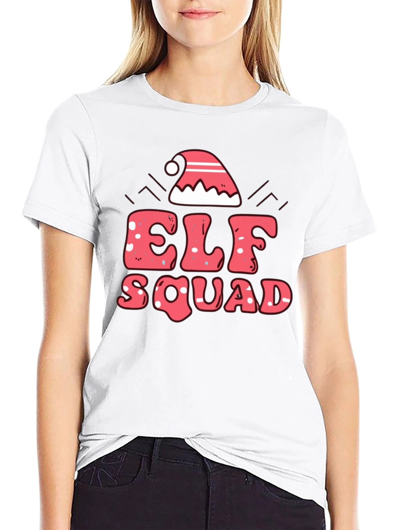Elf Squad Christmas Graphic Tee