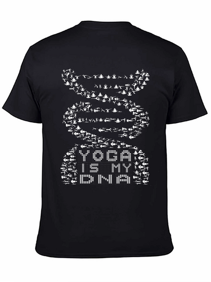 Yoga is My DNA Black Graphic Tee