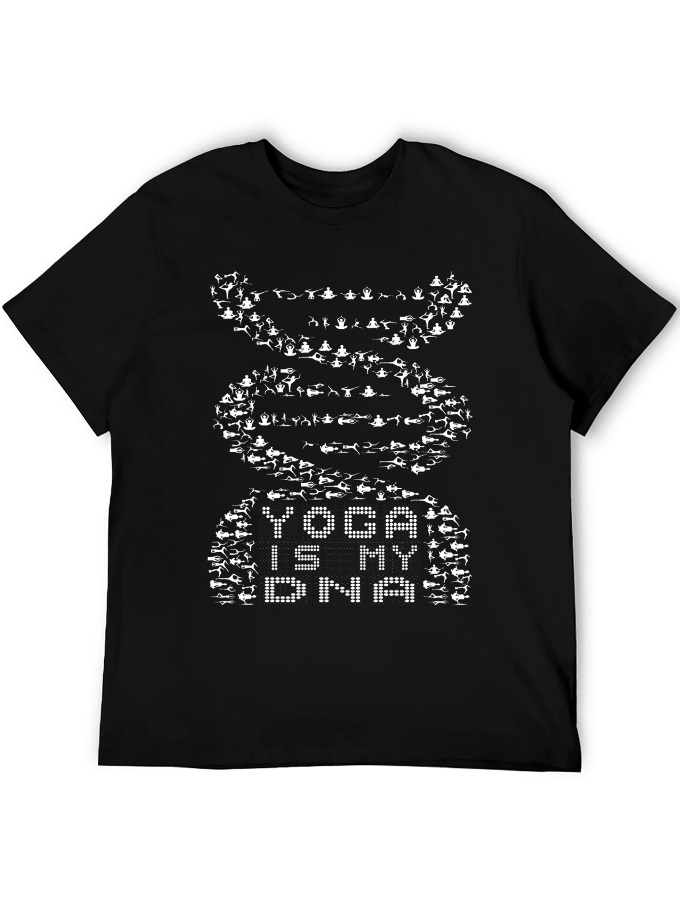 Yoga is My DNA Black Graphic Tee
