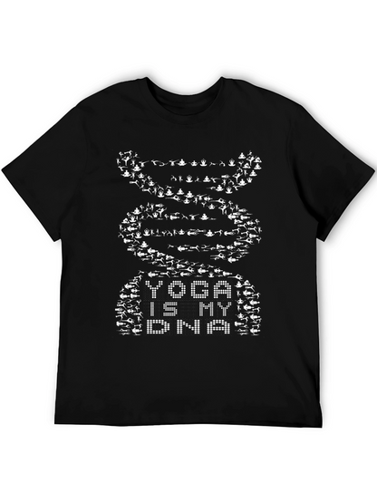 Yoga is My DNA Black Graphic Tee