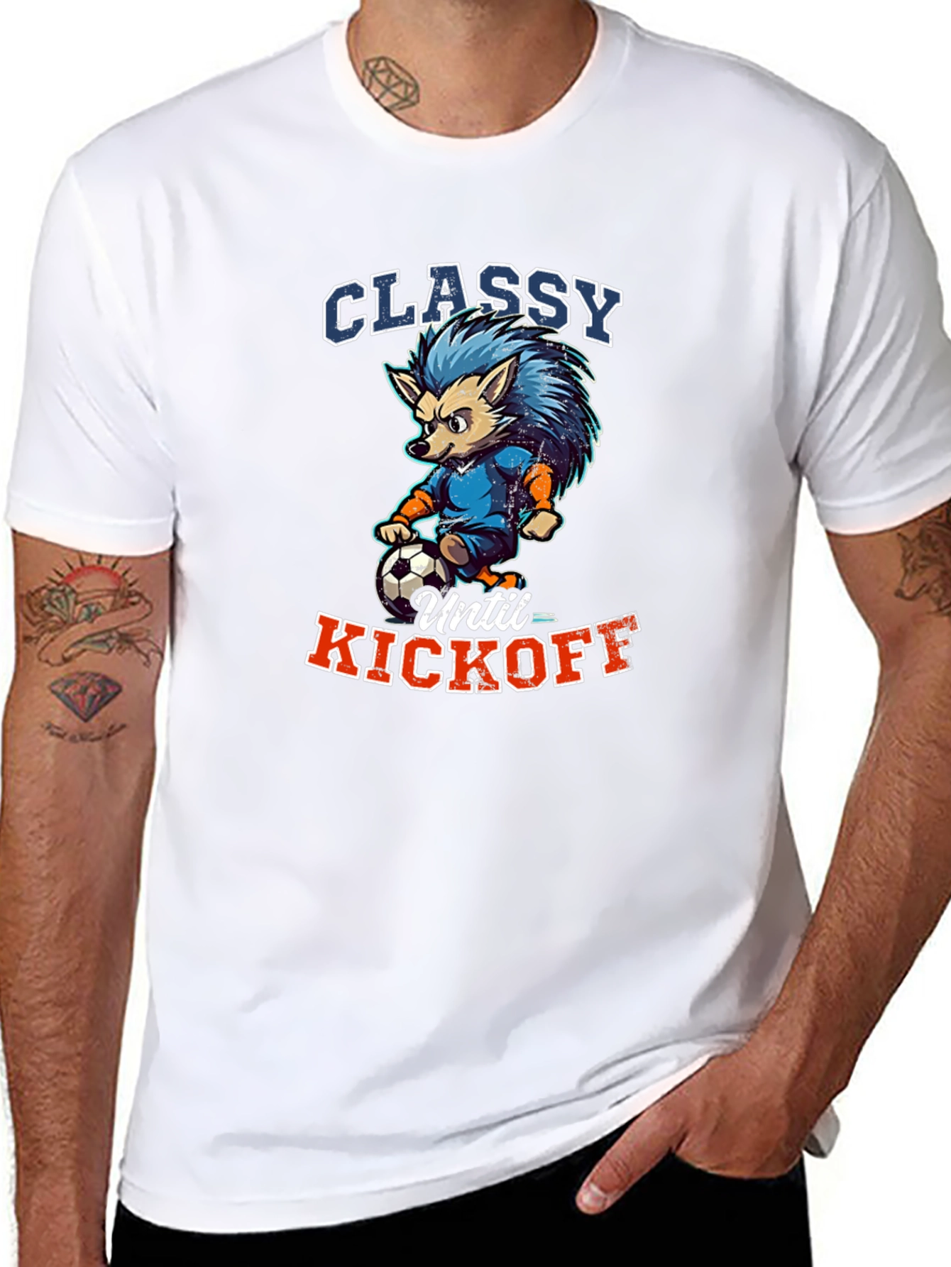 Classy Until Kickoff Graphic T-Shirt