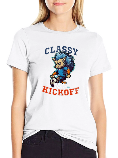 Classy Until Kickoff Graphic T-Shirt