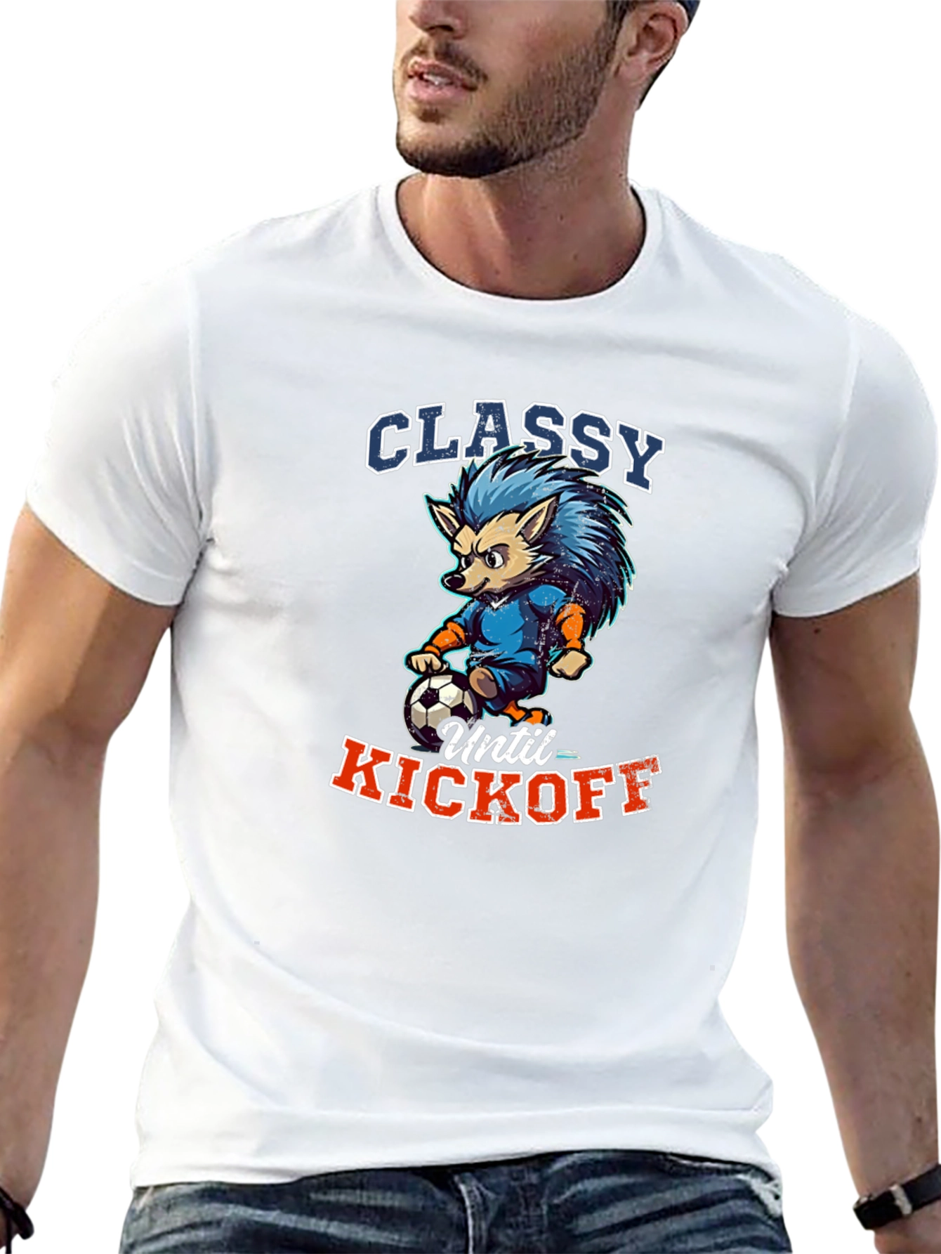 Classy Until Kickoff Graphic T-Shirt