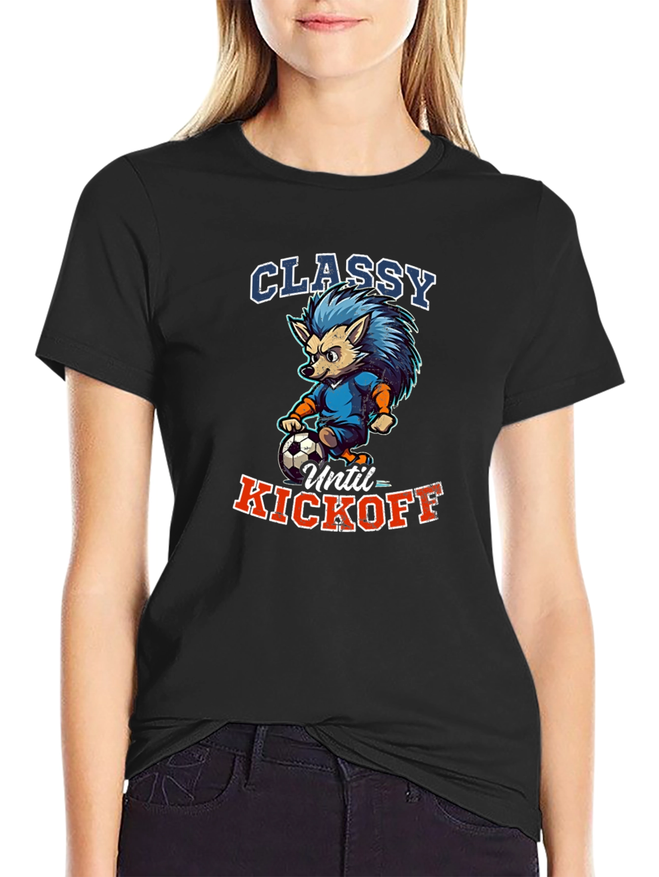 Classy Until Kickoff Graphic T-Shirt