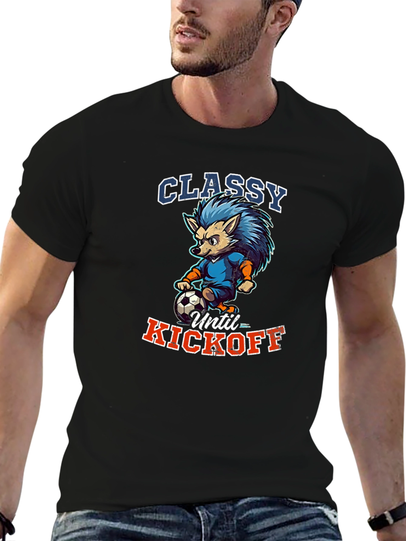 Classy Until Kickoff Graphic T-Shirt