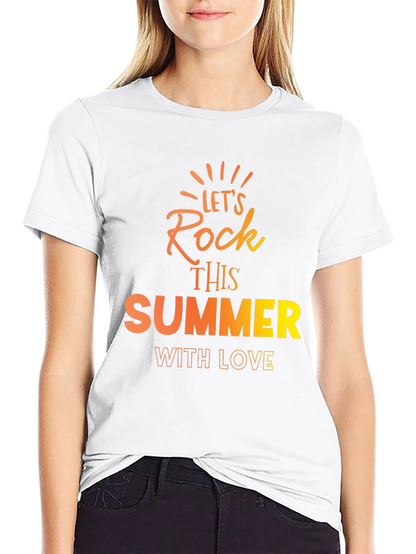 Lets Rock This Summer Black T-Shirt