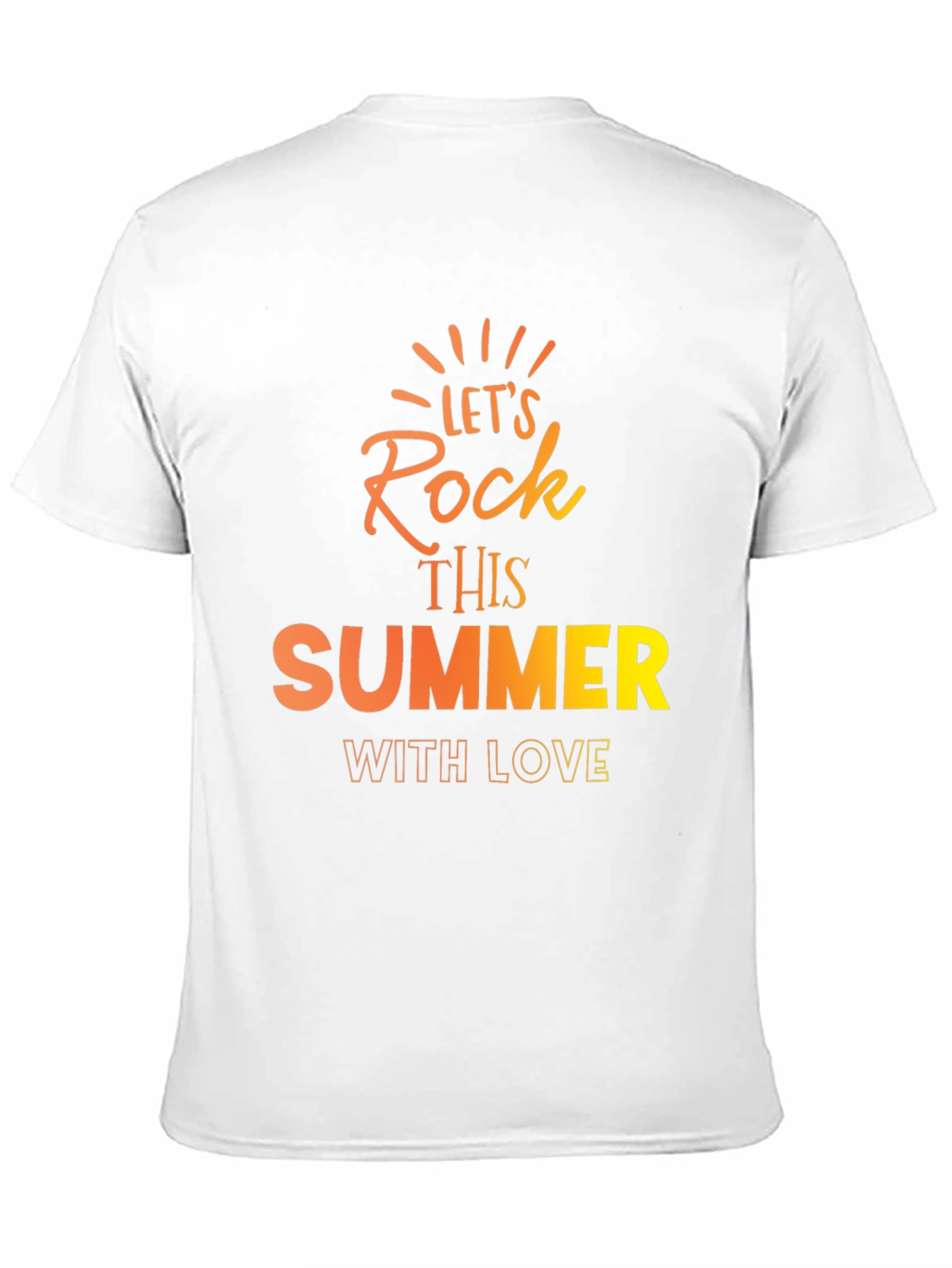 Lets Rock This Summer Black T-Shirt
