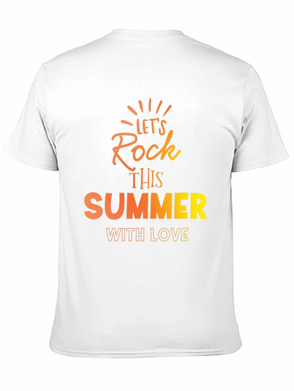 Lets Rock This Summer Black T-Shirt