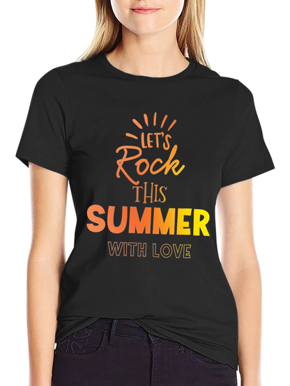 Lets Rock This Summer Black T-Shirt