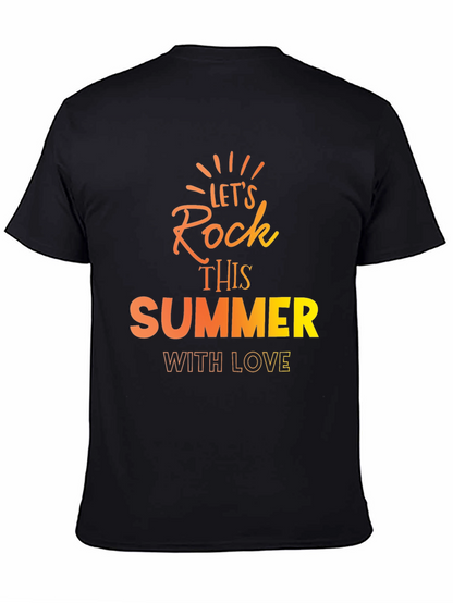 Lets Rock This Summer Black T-Shirt
