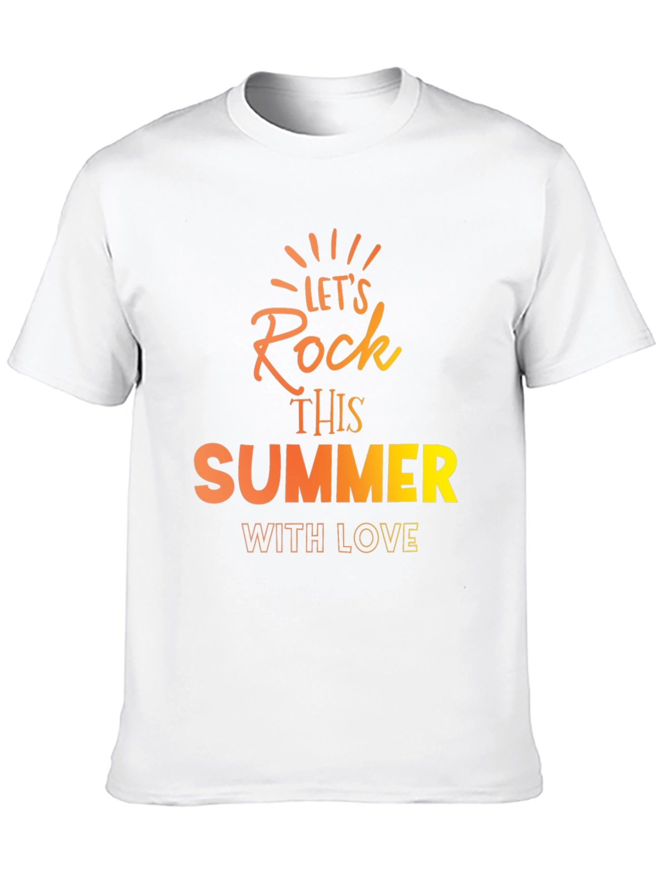 Lets Rock This Summer Black T-Shirt
