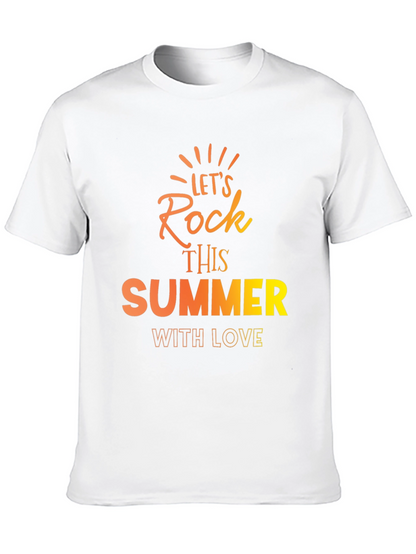 Lets Rock This Summer Black T-Shirt