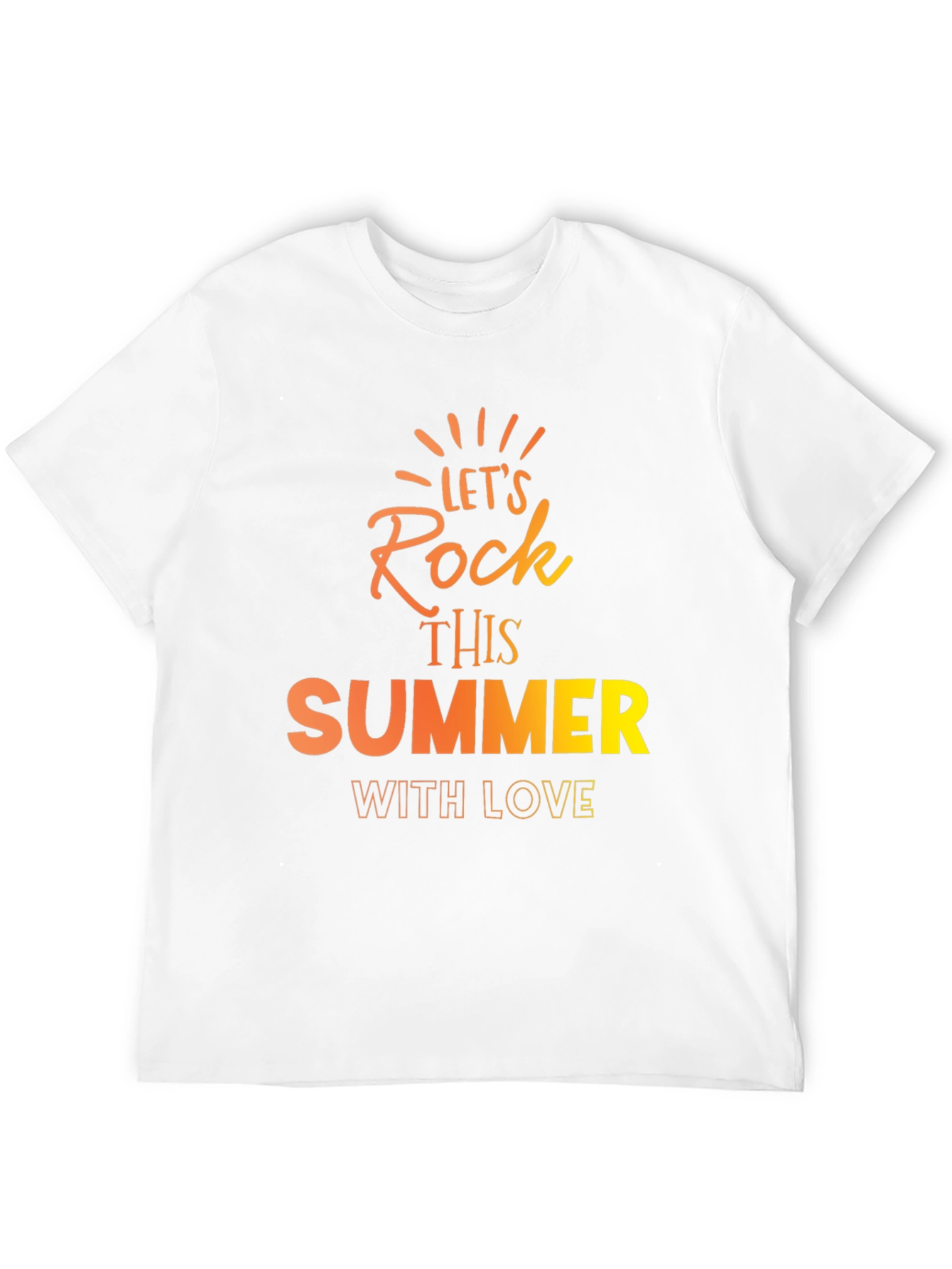 Lets Rock This Summer Black T-Shirt