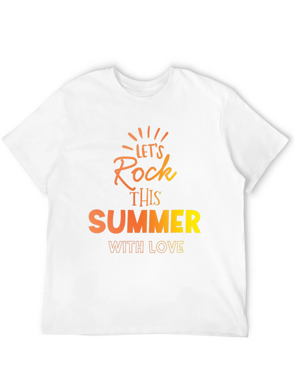 Lets Rock This Summer Black T-Shirt