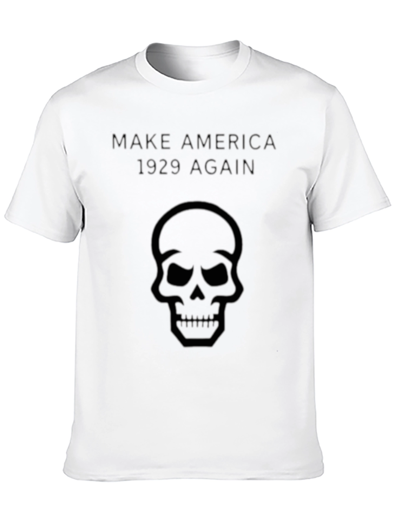Skull Graphic T-Shirt - Make America 1929 Again