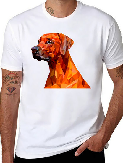 Geometric Dog Graphic Tee
