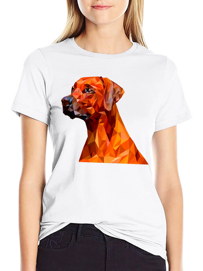 Geometric Dog Graphic Tee
