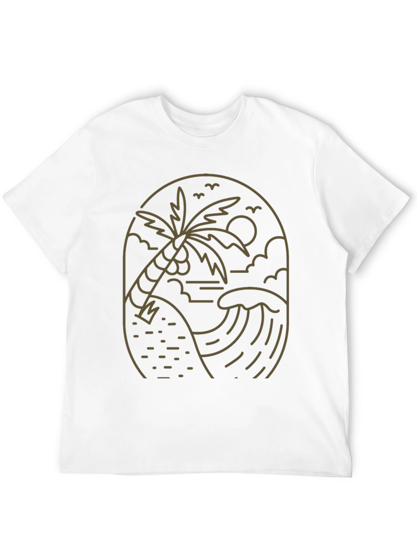 Coastal Palm Graphic T-Shirt - Black