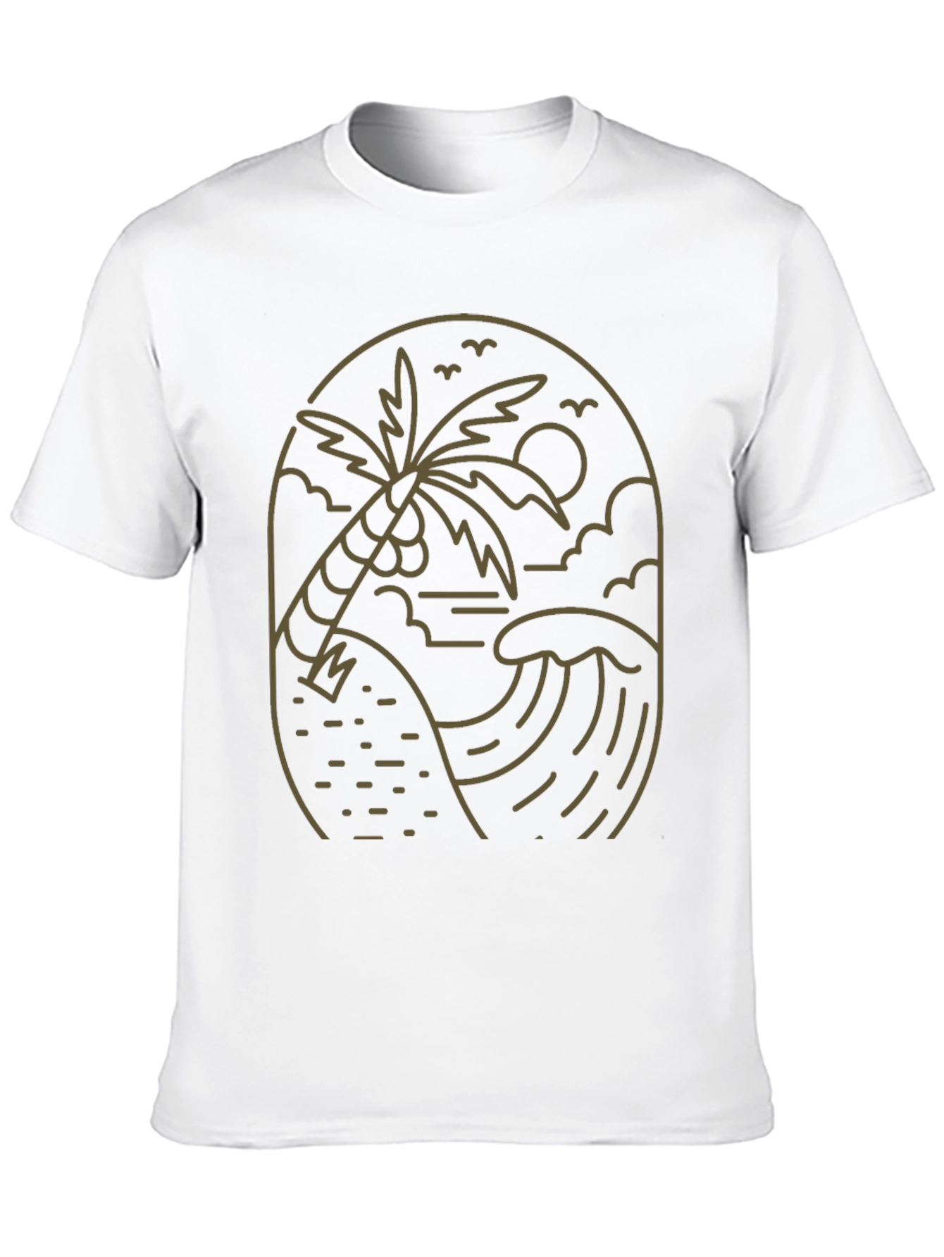Coastal Palm Graphic T-Shirt - Black