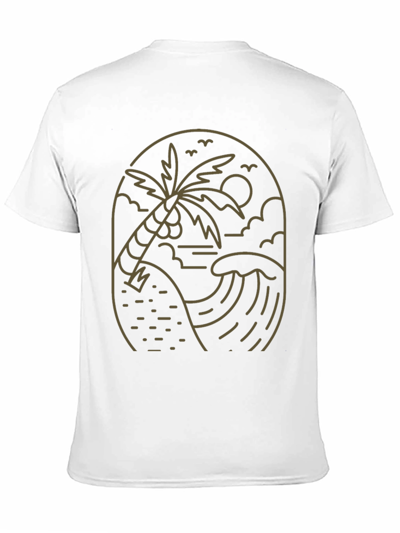 Coastal Palm Graphic T-Shirt - Black