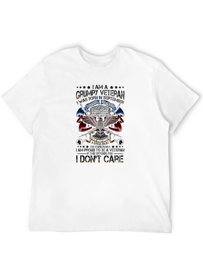 Grumpy Veteran September Birthday T-Shirt