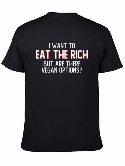 Eat the Rich Vegan Options Graphic Tee