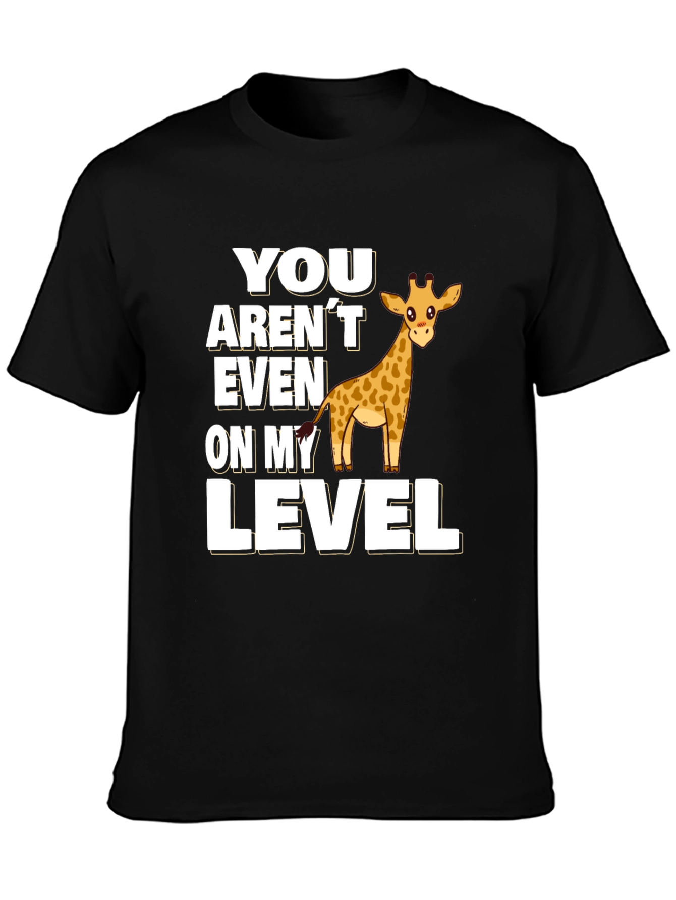 Giraffe Level T-Shirt Funny Animal Tee