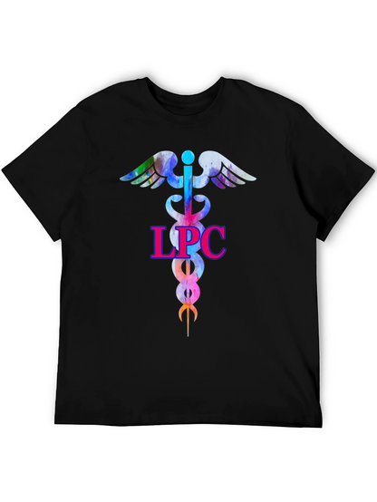 LPC Therapist Caduceus T-Shirt - Counselor Gift