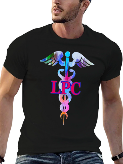 LPC Therapist Caduceus T-Shirt - Counselor Gift