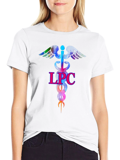 LPC Therapist Caduceus T-Shirt - Counselor Gift