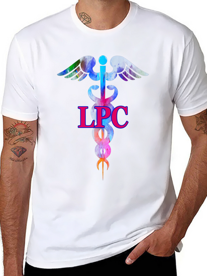 LPC Therapist Caduceus T-Shirt - Counselor Gift