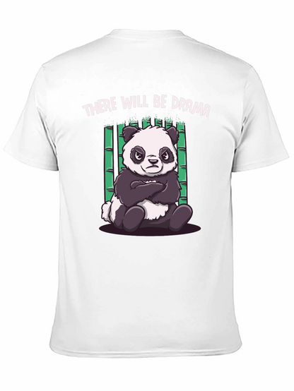Drama Panda Black T-Shirt - Funny Graphic Tee