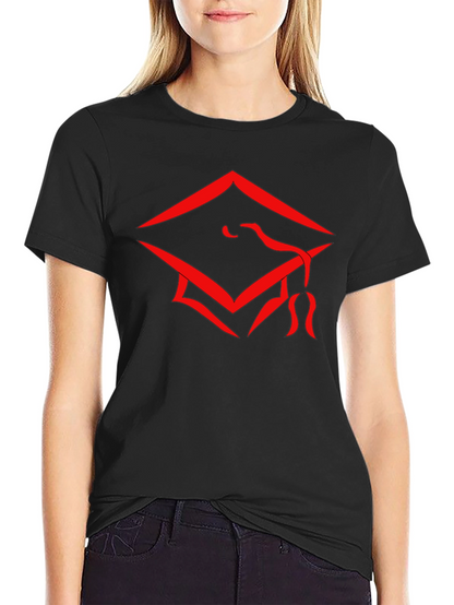 Graduation Cap Graphic Tee - Stylish Black Cotton T-Shirt
