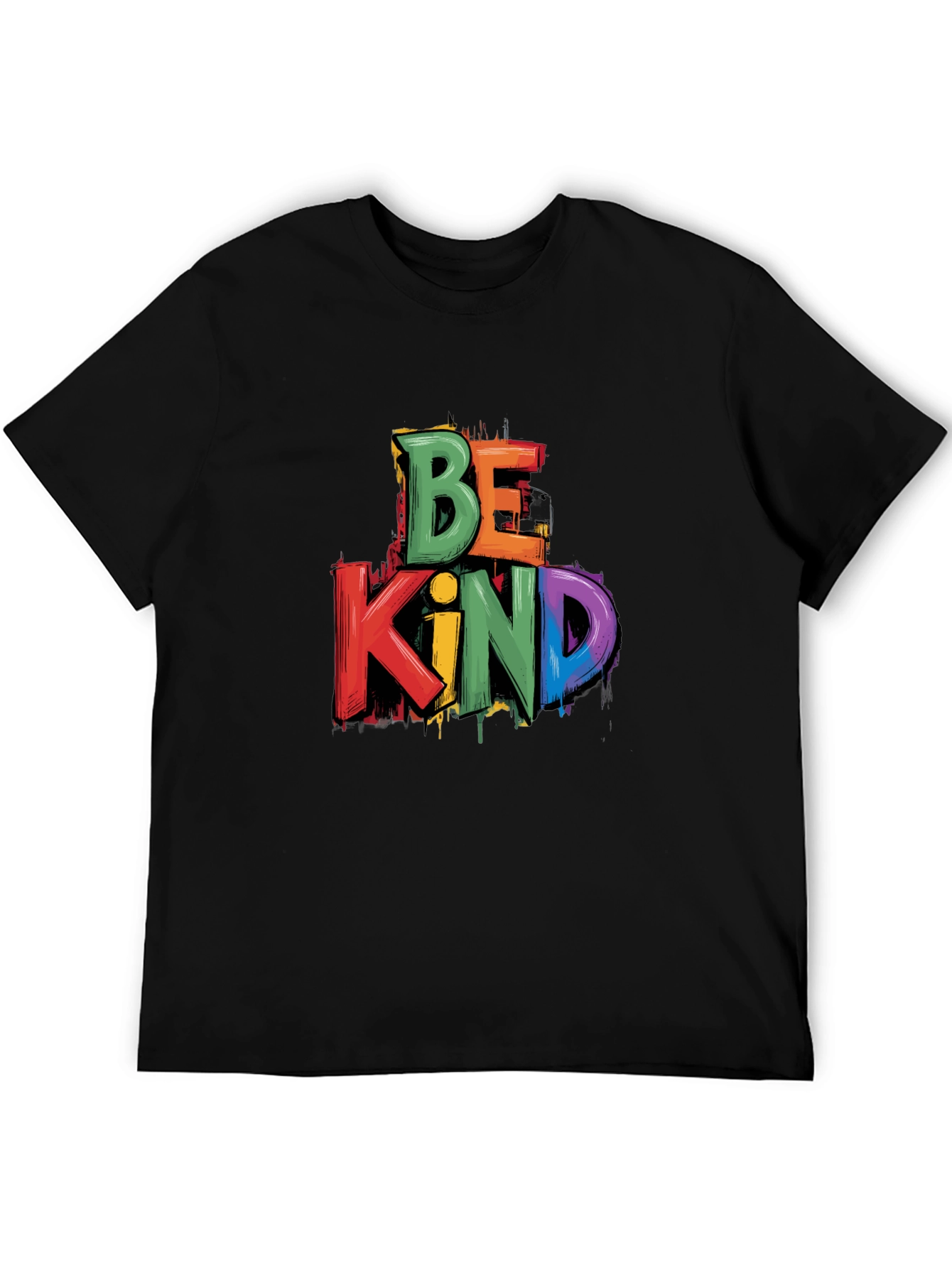 Be Kind Graphic Tee - Mens Black T-Shirt