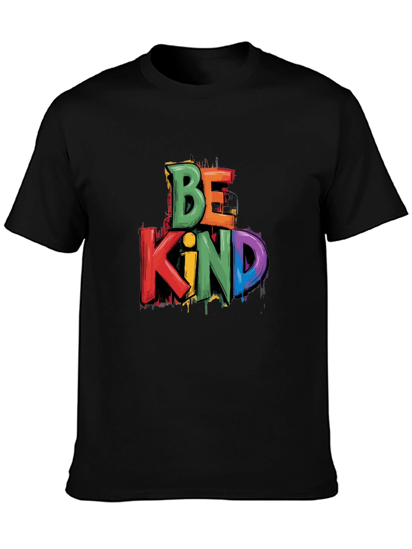 Be Kind Graphic Tee - Mens Black T-Shirt