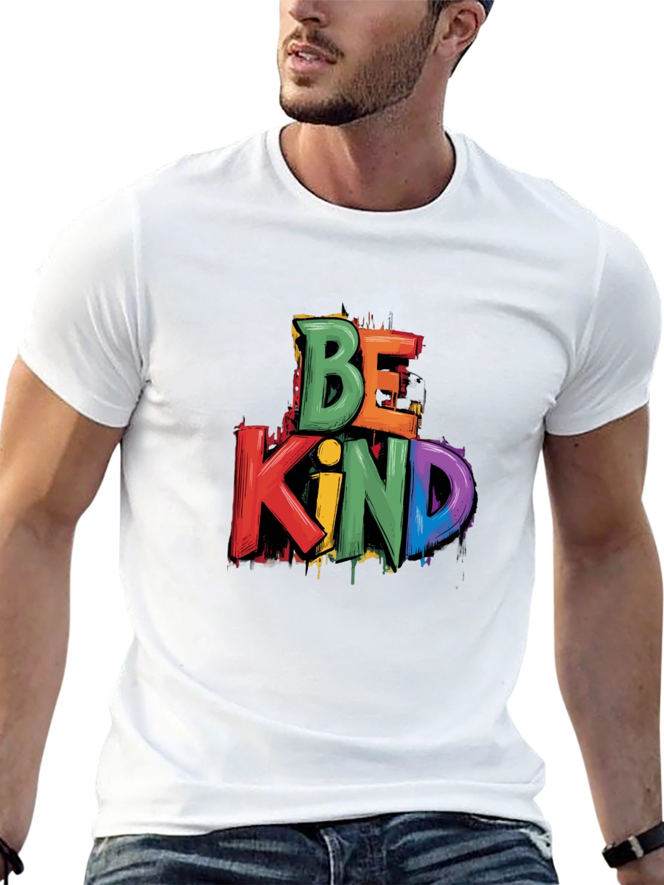 Be Kind Graphic Tee - Mens Black T-Shirt
