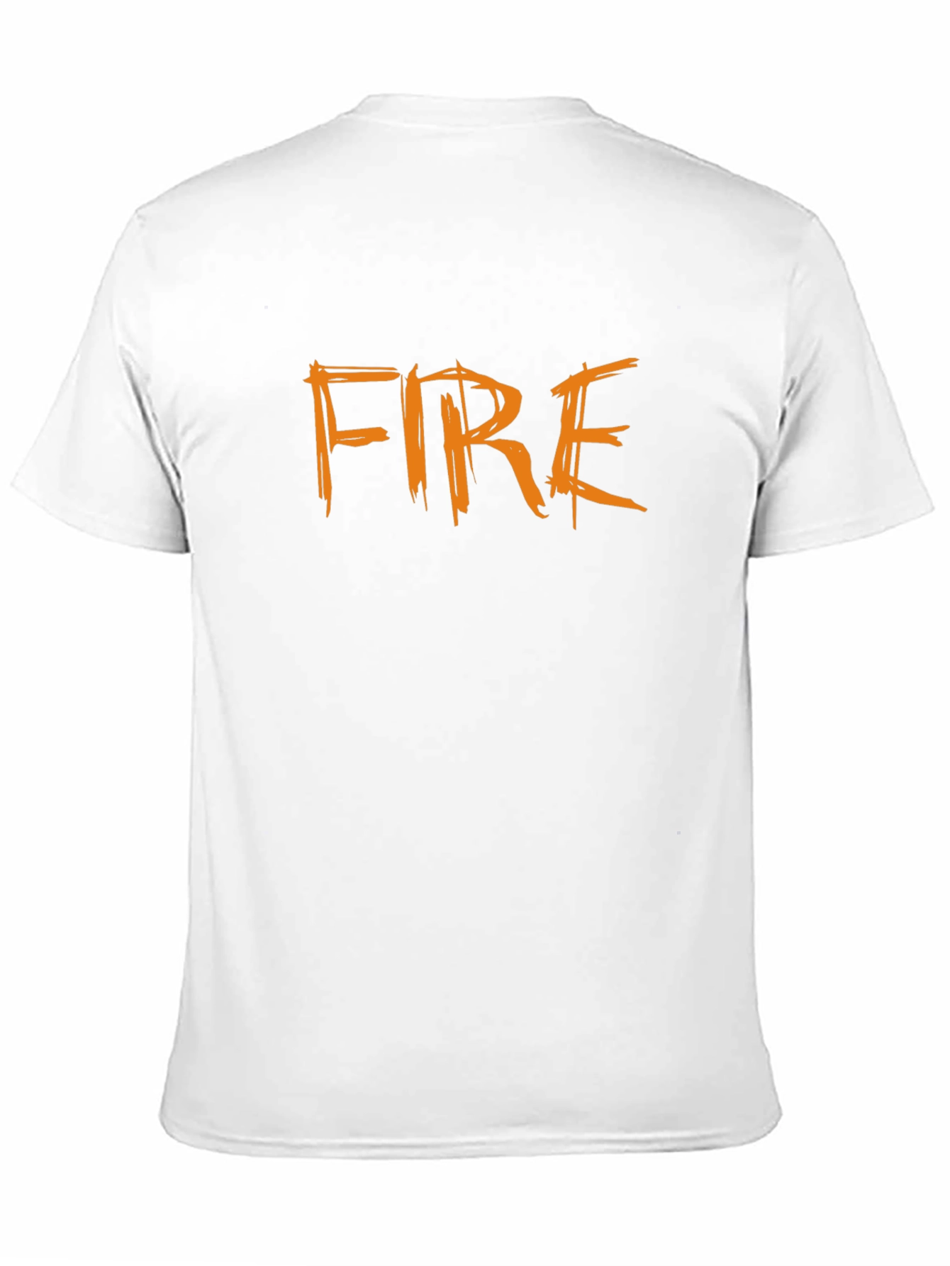 Fire Graphic T-Shirt - Bold Black Cotton Tee