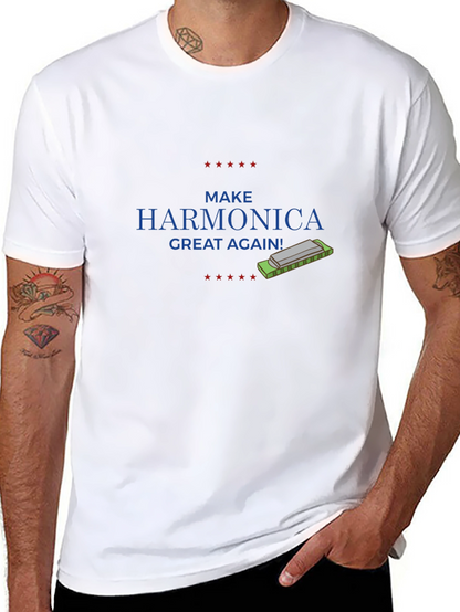 Make Harmonica Great Again T-Shirt