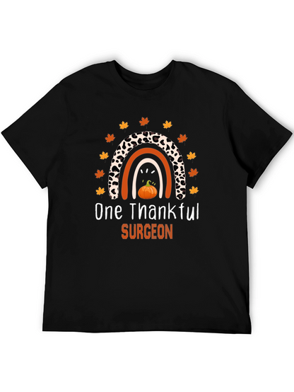 Thankful Surgeon Thanksgiving Rainbow T-Shirt