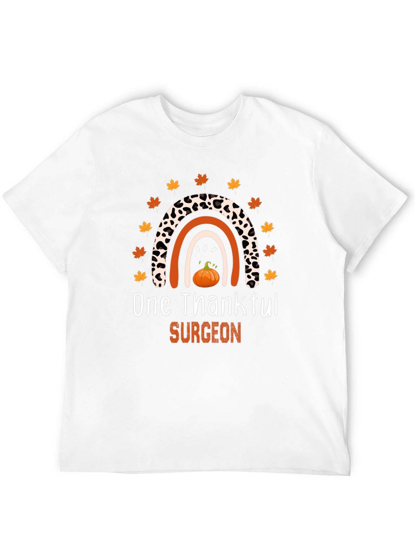 Thankful Surgeon Thanksgiving Rainbow T-Shirt
