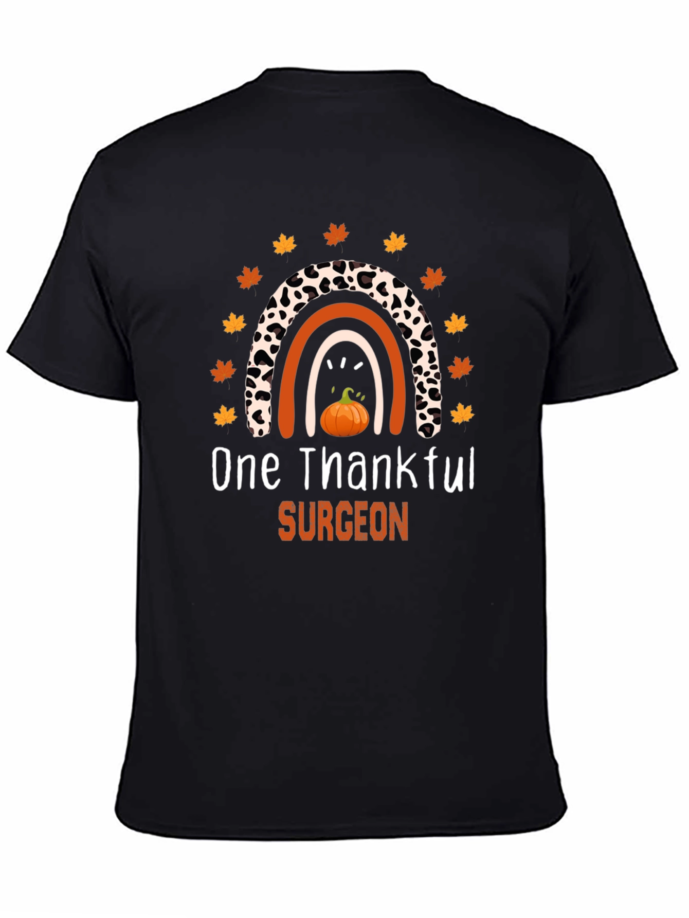 Thankful Surgeon Thanksgiving Rainbow T-Shirt