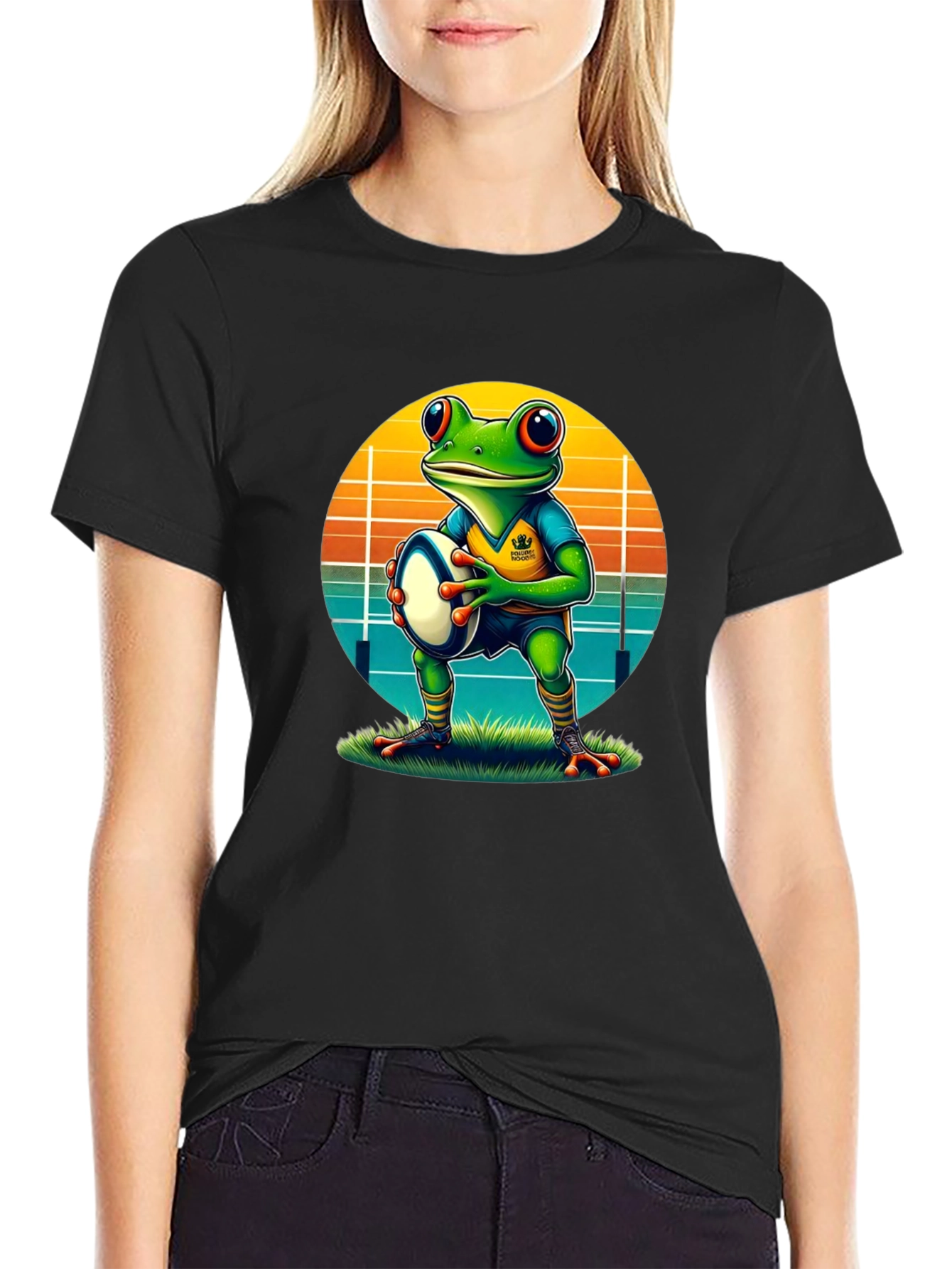 Frog Rugby T-Shirt - Unique Graphic Tee