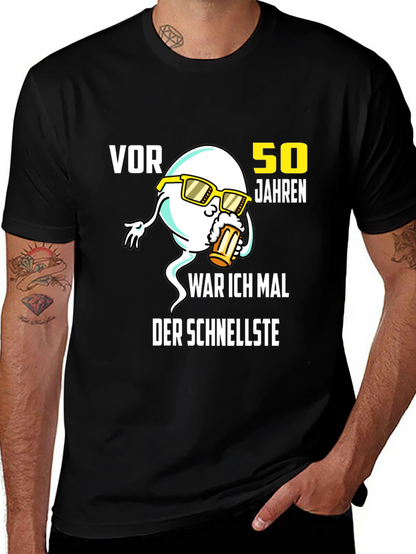 Funny 50th Birthday T-Shirt: Fastest Sperm Design