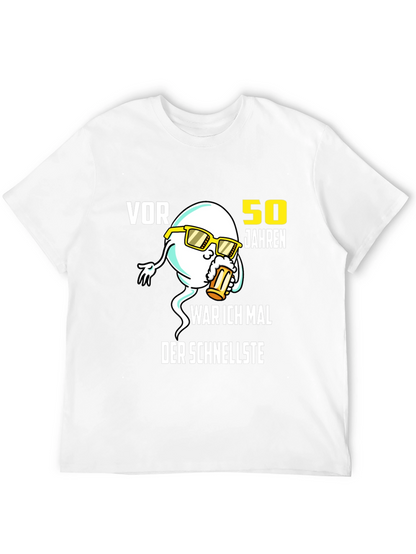 Funny 50th Birthday T-Shirt: Fastest Sperm Design