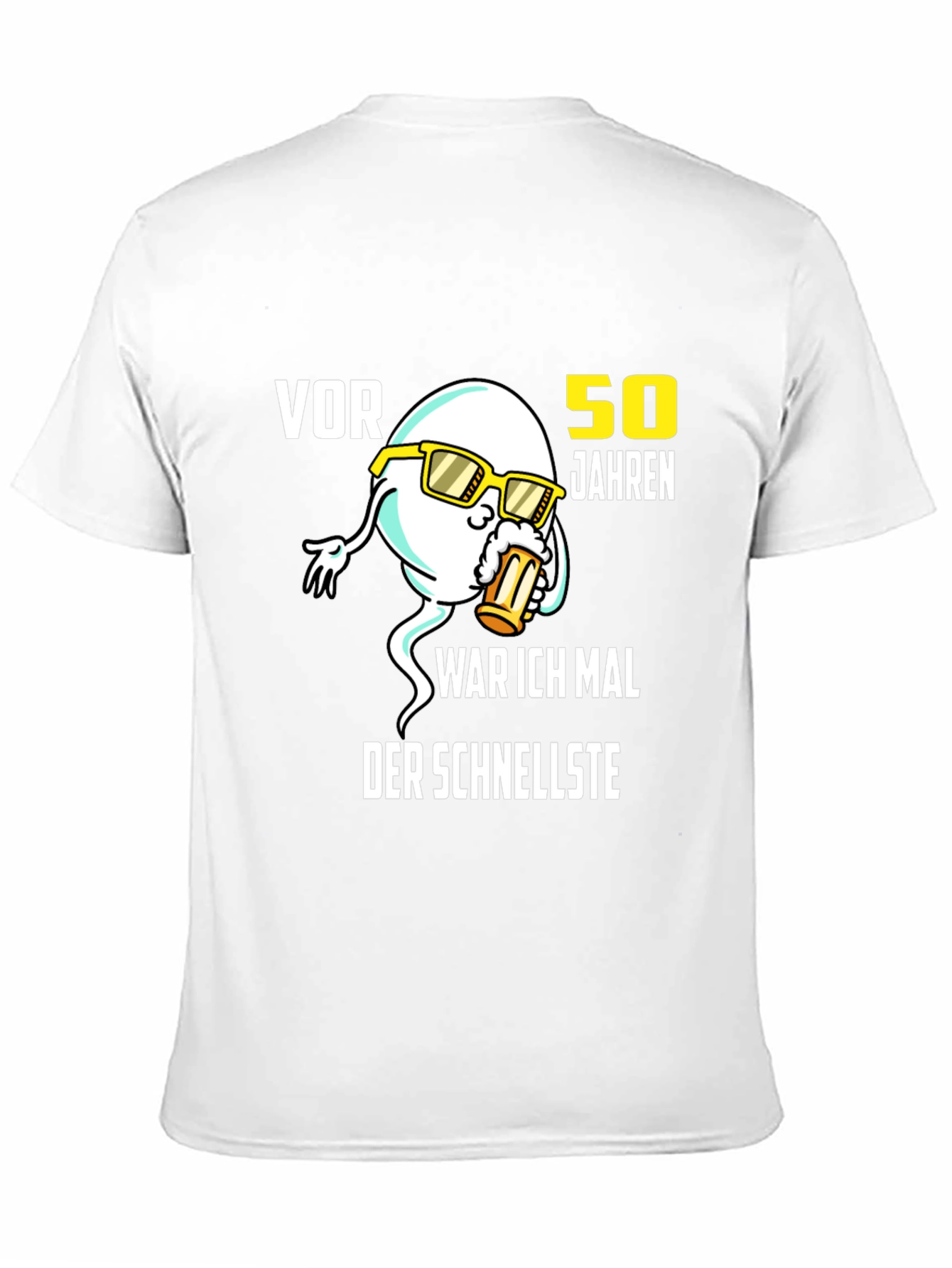 Funny 50th Birthday T-Shirt: Fastest Sperm Design