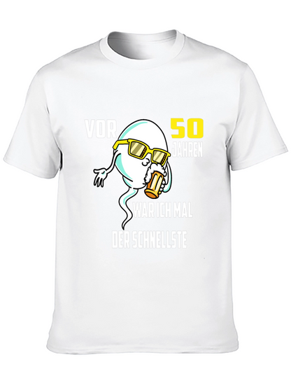 Funny 50th Birthday T-Shirt: Fastest Sperm Design